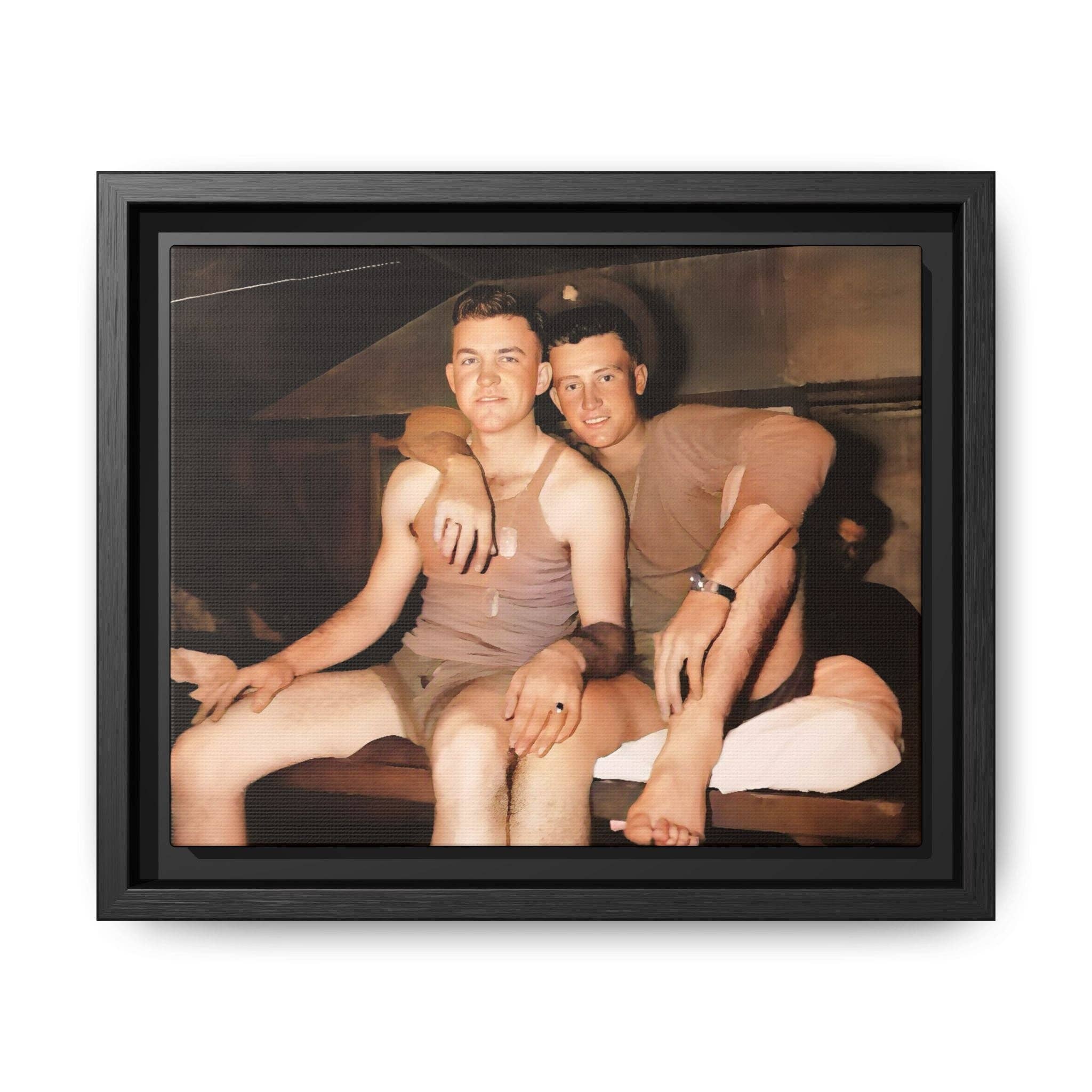 Walt & Pete - Wholesale Photograph - paire 100 | Framed Vintage Photo - Matte Canvas0