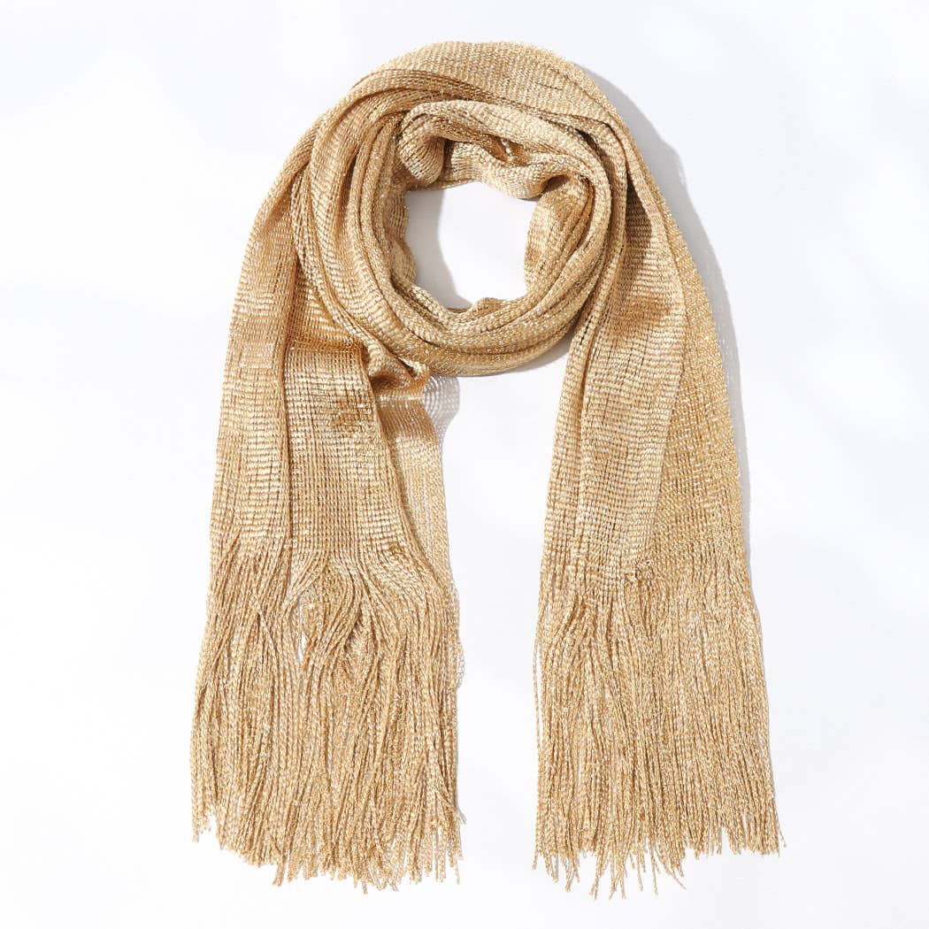 Fashion City - Vente Écharpe – femme - Écharpe de soirée légère métallisée en Lurex3