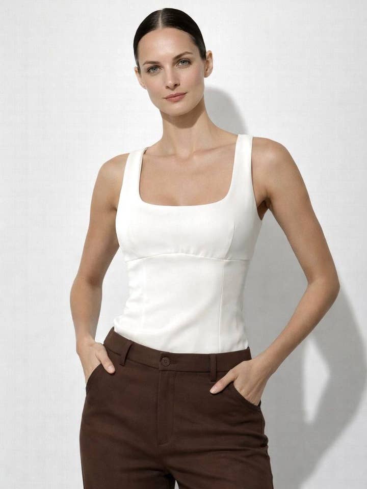 Tank Top with a Large Bow for wholesale by Anaz