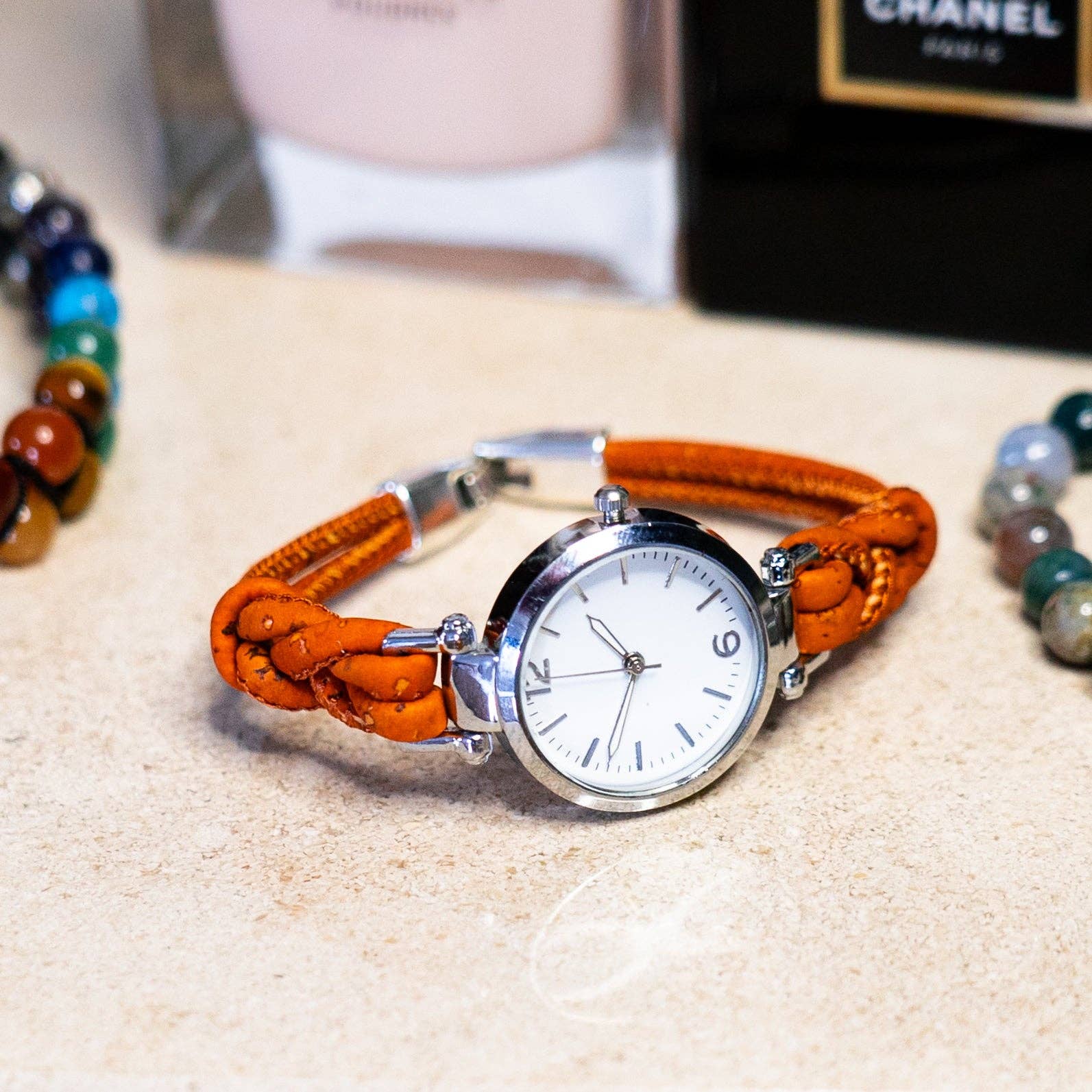 Meninas Bonitas Cork – wholesale Armbandsur - Dam – Handtillverkad klocka i kork WA-29110