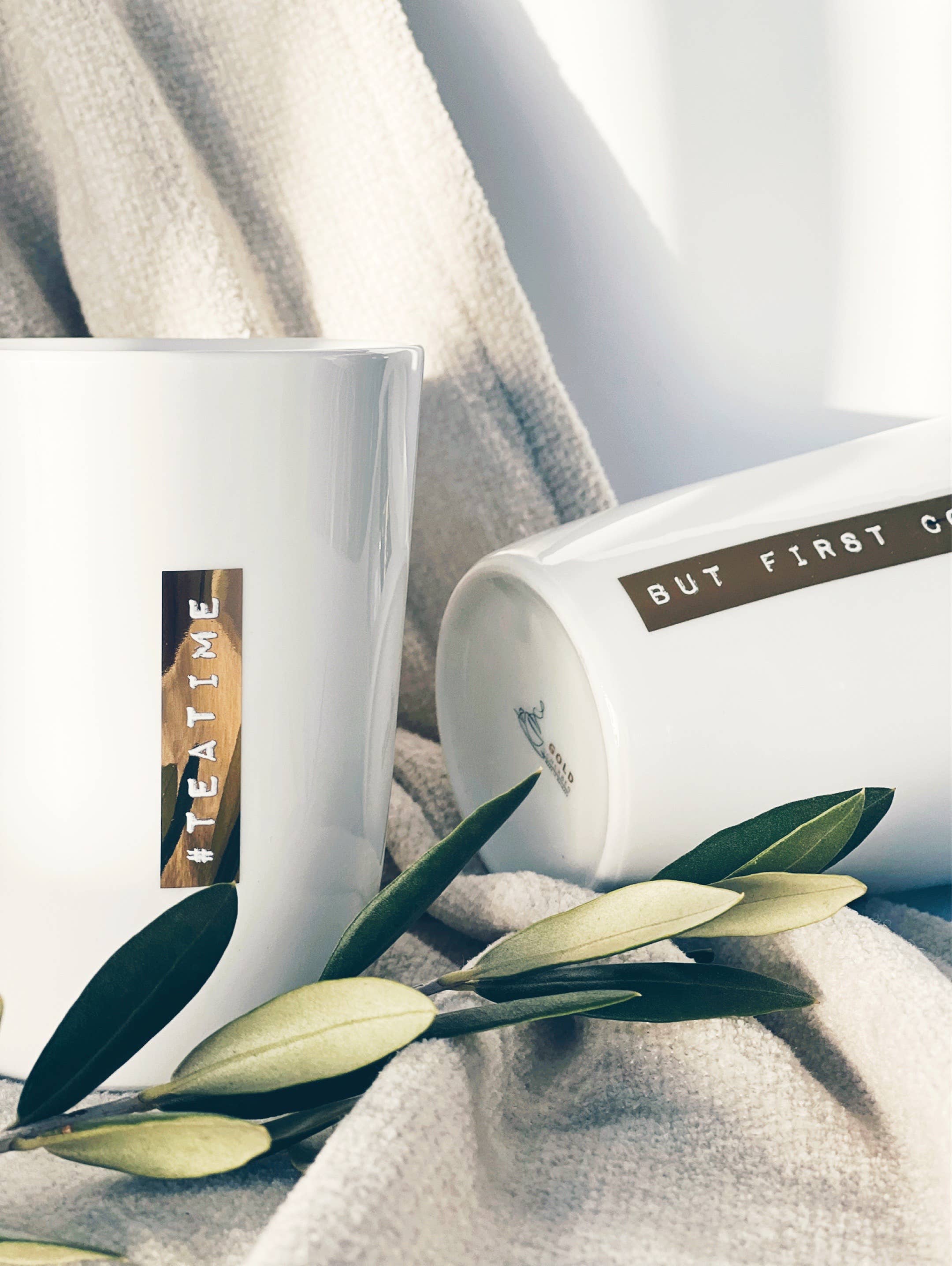 Goldscherben – Großhandel Kaffeebecher – Becher Tasse Labelwrite Gold I Geschenk Dymo3