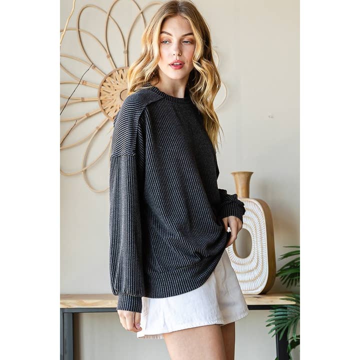 COUPE SURDIMENSIONNÉE À MANCHES LONGUES pour la vente par Reborn J