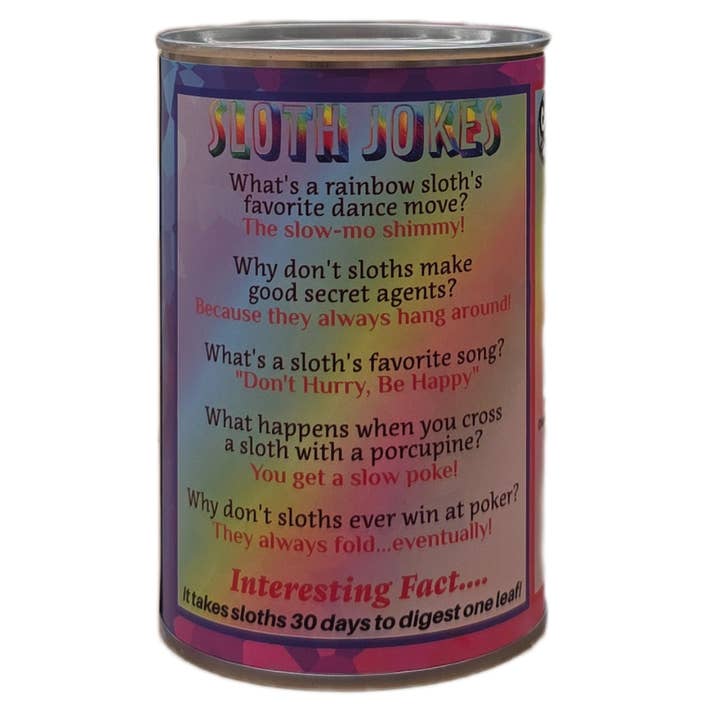 Canned Gifts - Wholesale Stuffed/Plush Toy - Kids & Baby - Buttercup the Canned Rainbow Sloth Stuffed Animal Plush1