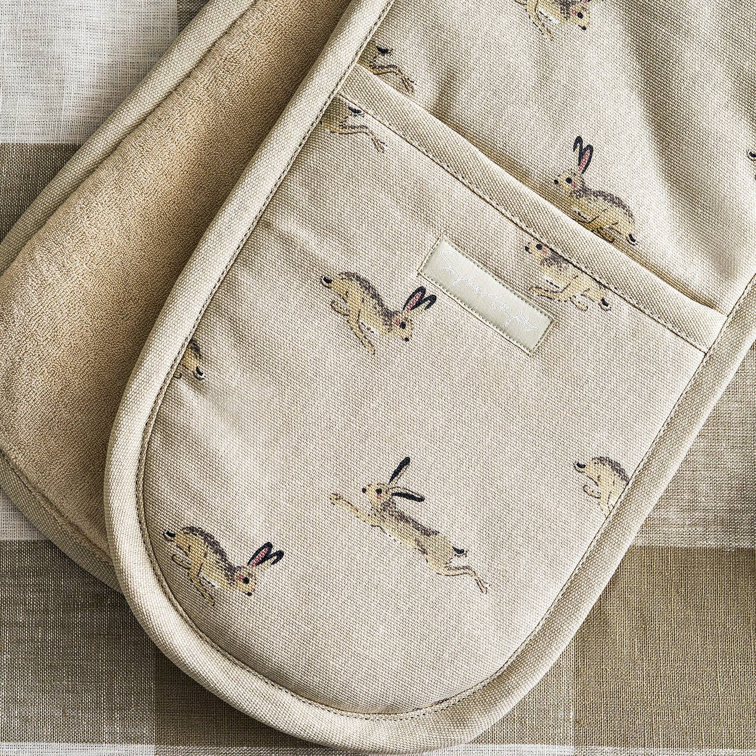 Sophie Allport – wholesale Oven mitt/pot holder – Hare Double Oven Glove1
