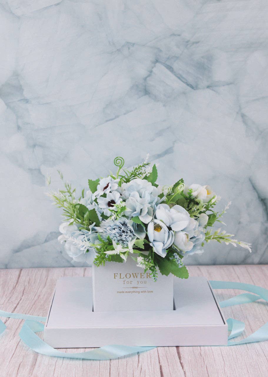 Elegant Design Supply - Wholesale Gift Box - Square Clear Transparent PVC Flower Box with Lid and Base10