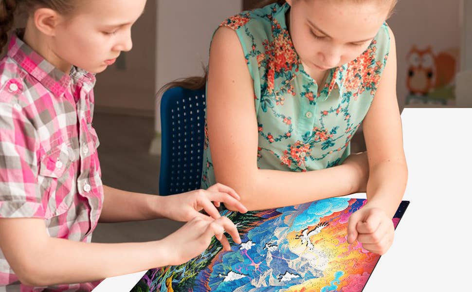 Trippy Puzzle Co – Puzzle - Adulto por atacado – Quebra-cabeça de madeira Rocky Ridges 300PC6