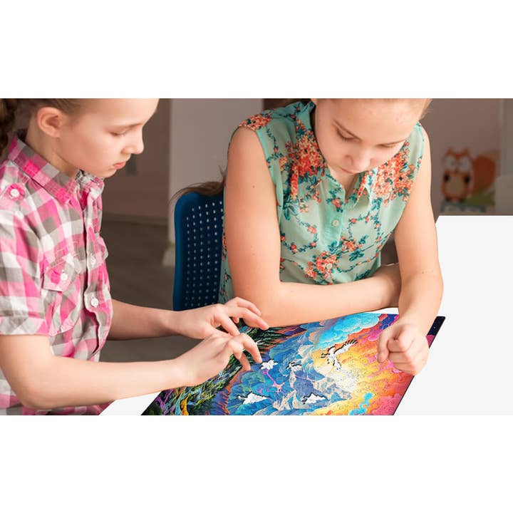 Trippy Puzzle Co – Puzzle - Adulto por atacado – Quebra-cabeça de madeira Rocky Ridges 300PC6