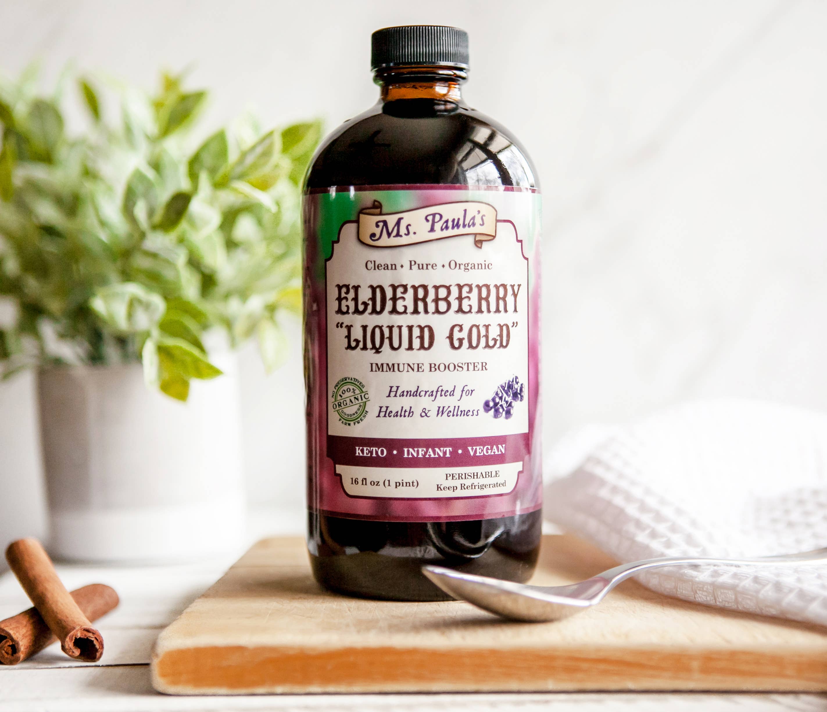 Organic Elderberry Syrup – wholesale Oral supplement/vitamin – Ms Paula's Organic Vegan. Infant. Keto Blend0