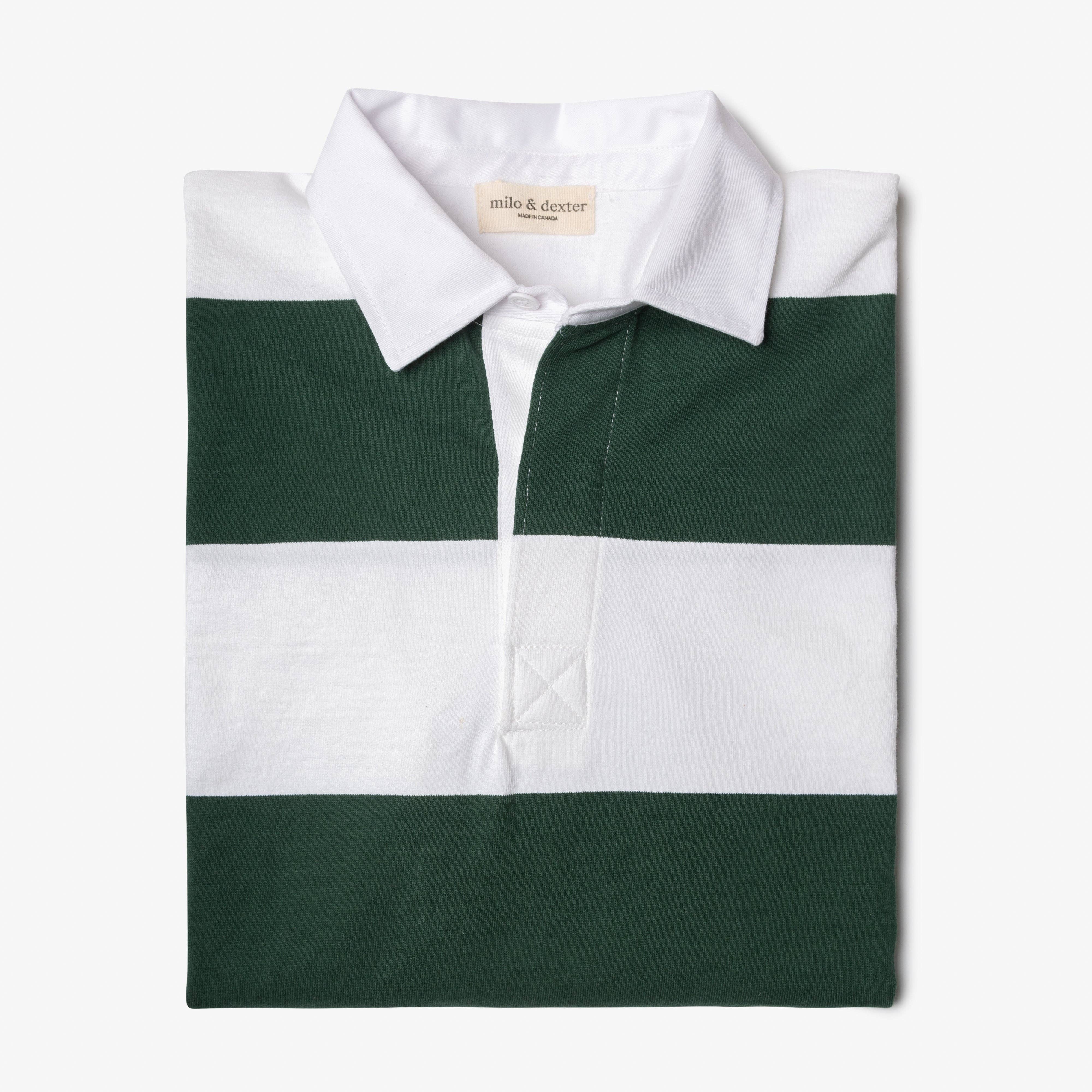 Milo & Dexter - Wholesale Polo - Men's - Striped Rugby Shirt0