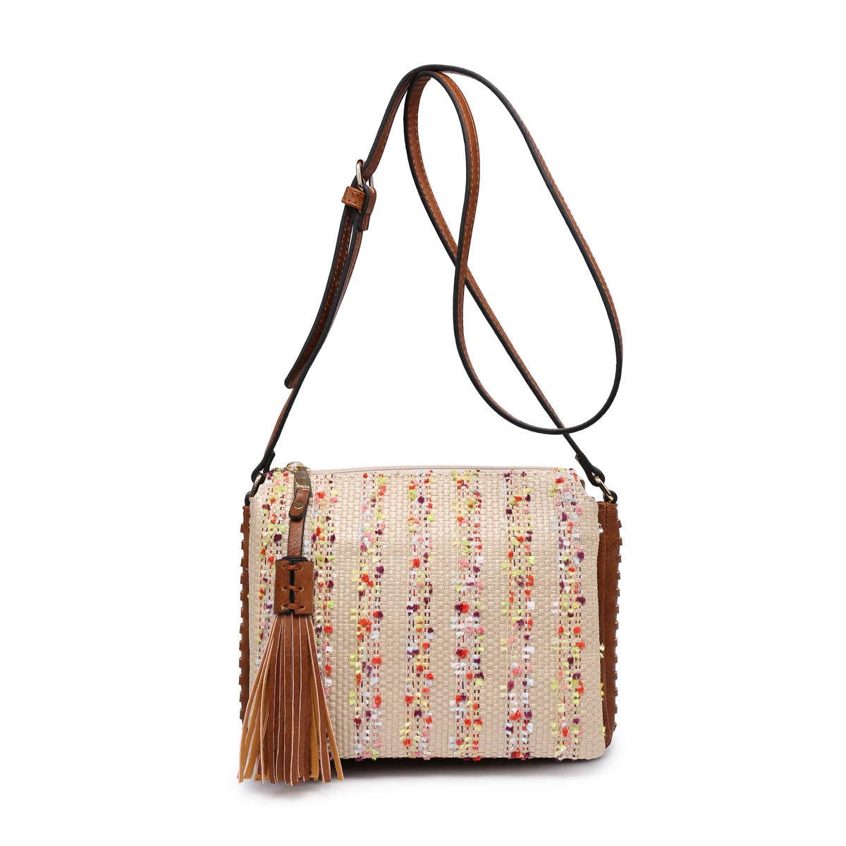 MiMi Wholesale - Vente Sac à bandoulière – femme - Sac à bandoulière à trois compartiments M1918 avec pompon19