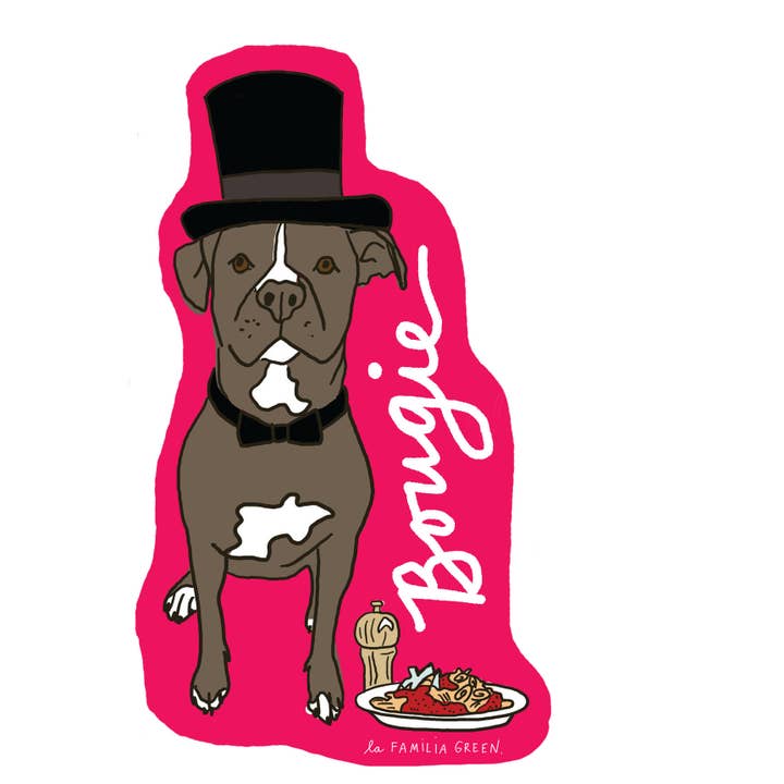 Bougie Sticker for wholesale by La Familia Green