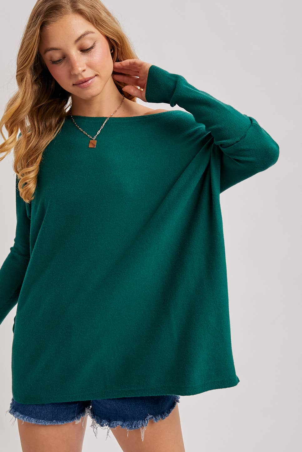 Bluivy - Wholesale Tunic - Women's - FLOWY BOATNECK DOLMAN TUNIC - ST. PATRICK'S DAY68