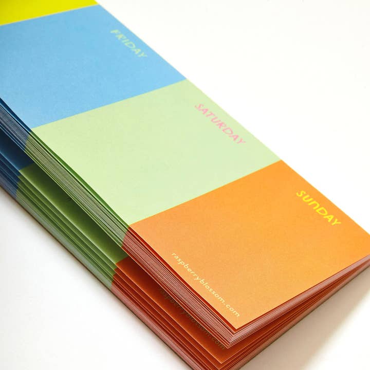 Raspberry Blossom - Wholesale Notepad - Rainbow Keyboard Jot Pad (HAP17)2