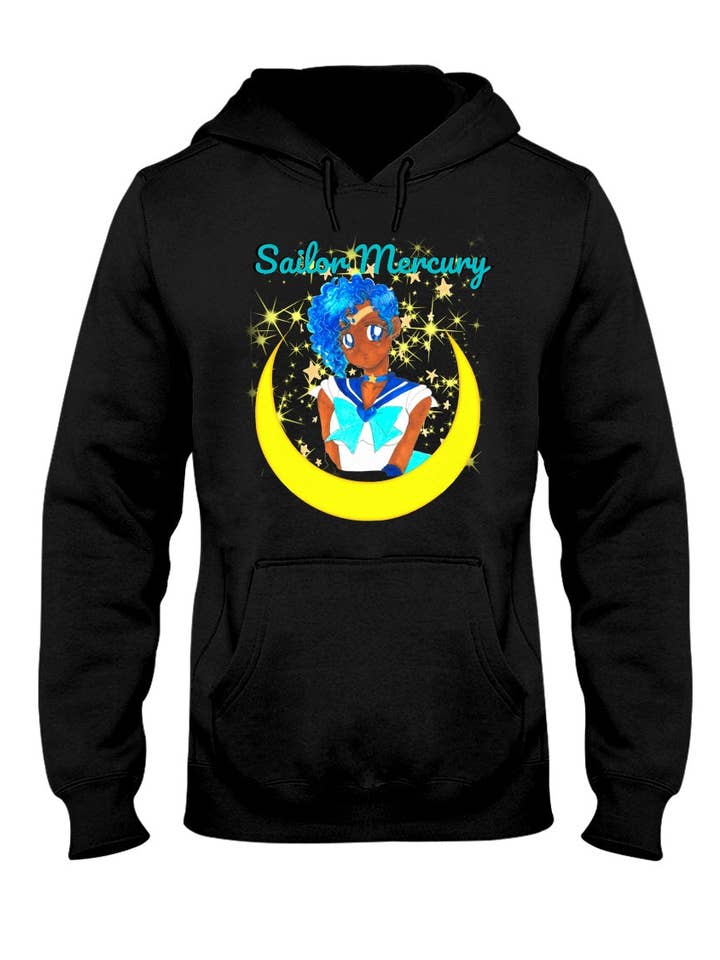 Black Sailor Mercury Hoodie for wholesale by D. Ridley Designs