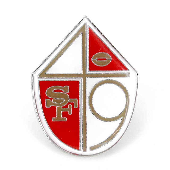 NFL San Francisco 49ers Throwback Logo Pin for wholesale by Aminco USA