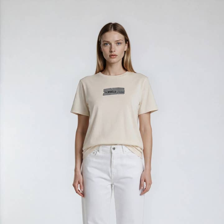 Gebroken dames bio-T-shirt voor wholesale door Good to Blue