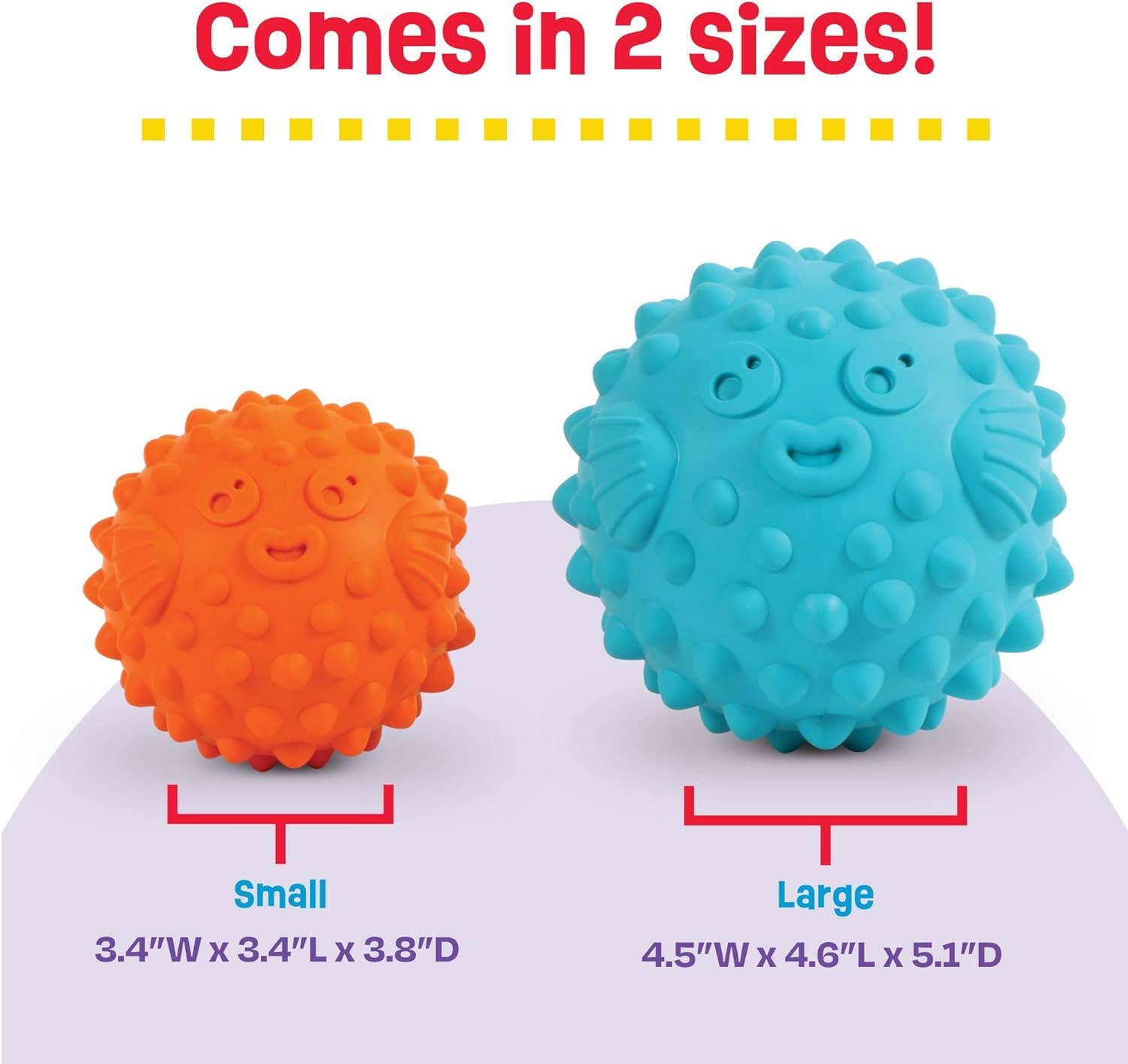 Hunger for Words and Brightkins - Wholesale Pet Toy - Dog - Brightkins™ Tough & Tumble Treat Dispenser Small Pufferfish3