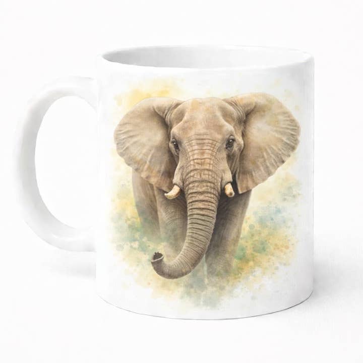 Elephant Ceramic 11oz Mug for wholesale by Brew Crew Gifts