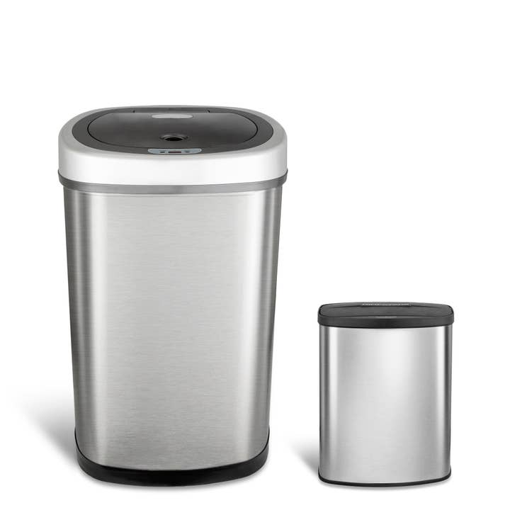 Rectangular Motion Sensor Trash Can 13.2 Gallon & 2.1 Gallon | CB-DZT-50-9/8-1 for wholesale by NINE STARS