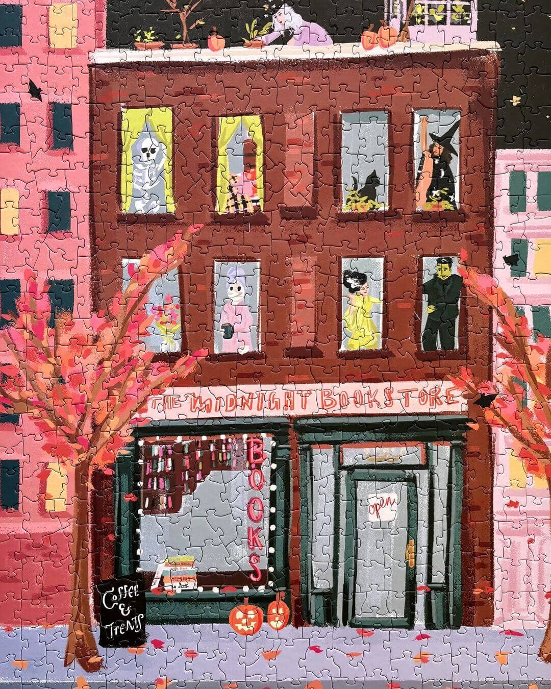 Puzzle Weekend - Wholesale Puzzle - Adult - Spooky Street 500 Piece Halloween Puzzle4