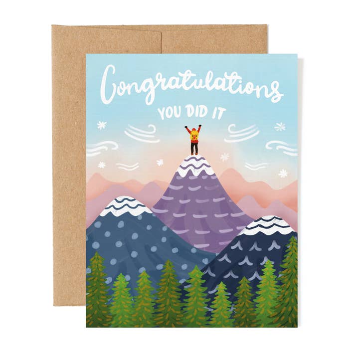 Mountain Congratulations Card | Proud of you card for wholesale by New Summits