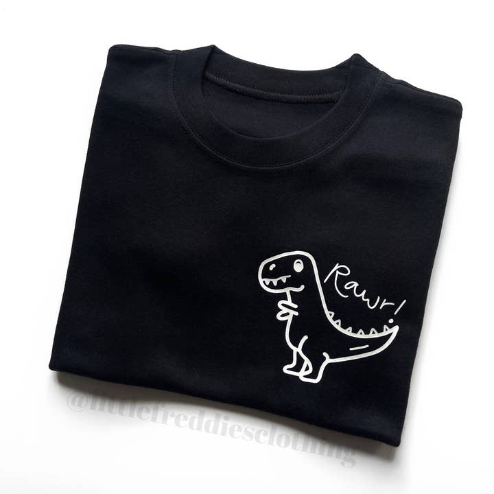 Dinosaur Children’s Short Sleeve Tee for wholesale by Little Freddies Clothing