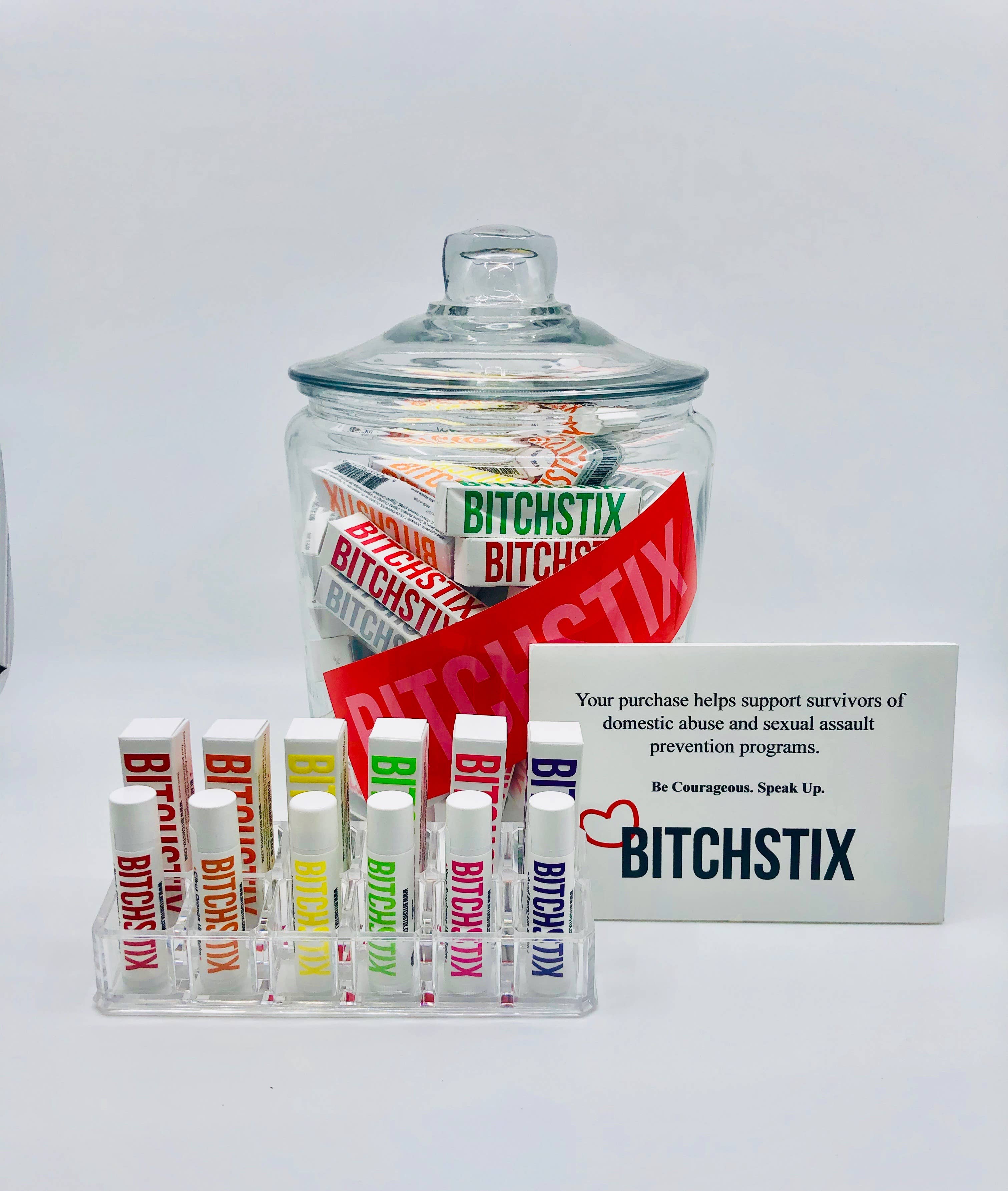 BITCHSTIX - Wholesale Lip Balm Case/Holder - Acrylic Lip Balm Stand with 12 Slots2