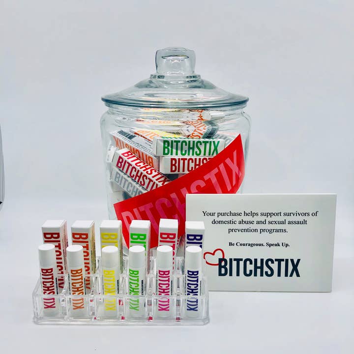 BITCHSTIX - Wholesale Lip Balm Case/Holder - Acrylic Lip Balm Stand with 12 Slots2