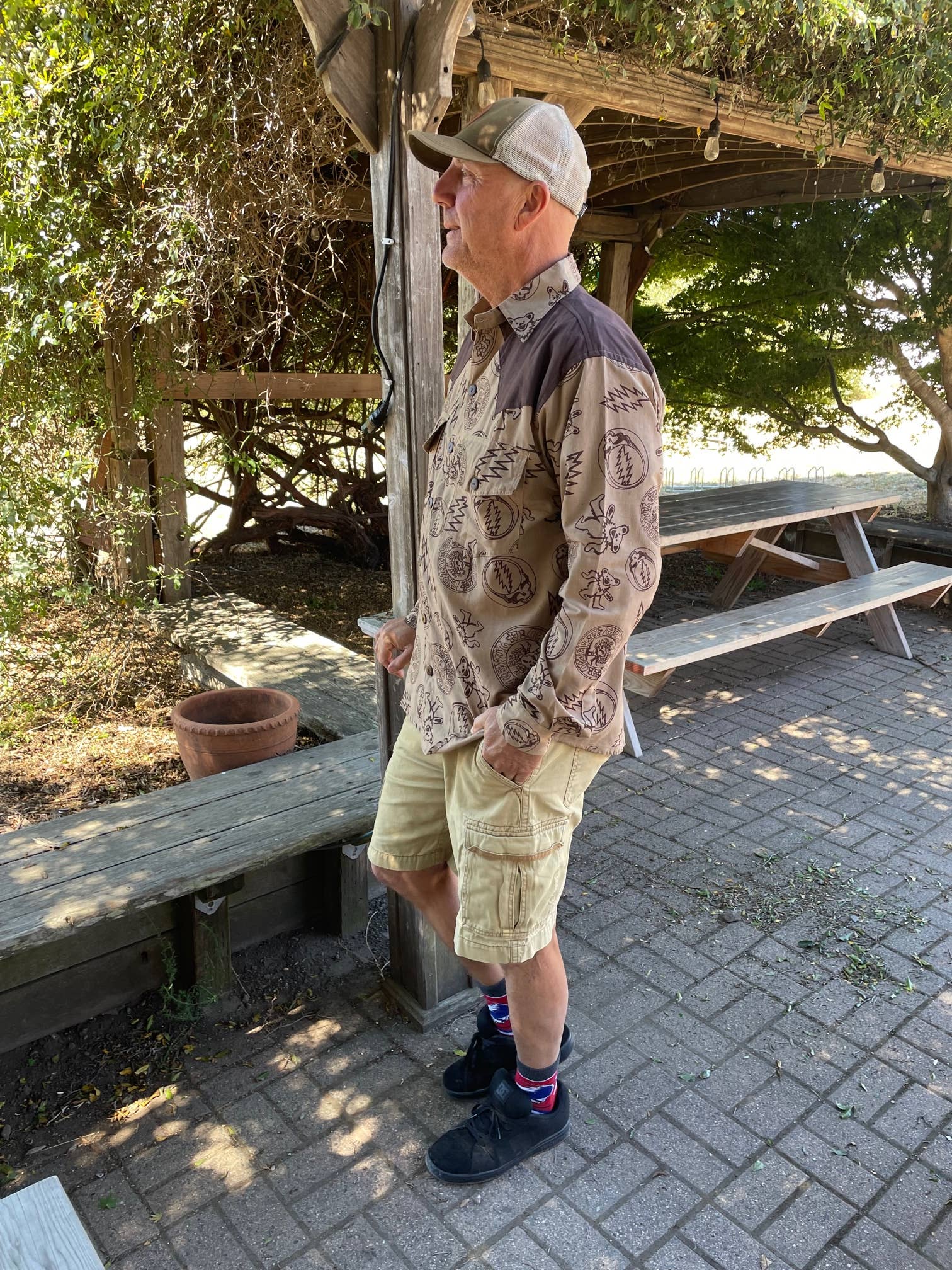 Jayli Clothing - Wholesale Button Down Shirt - Men's - Grateful Dead  Long Sleeve Men's Cotton Shirt Printed Fabric1