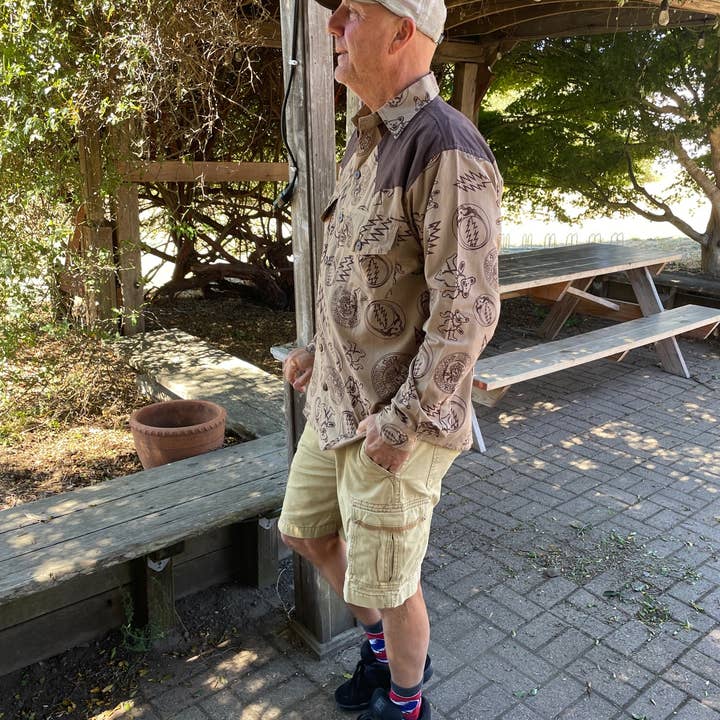 Jayli Clothing - Wholesale Button Down Shirt - Men's - Grateful Dead Long Sleeve Men's Cotton Shirt Printed Fabric1