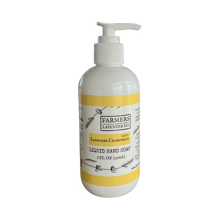 Lavender Chamomile Liquid Hand Soap (Sulfate Free) for wholesale by FARMERS Lavender Co.