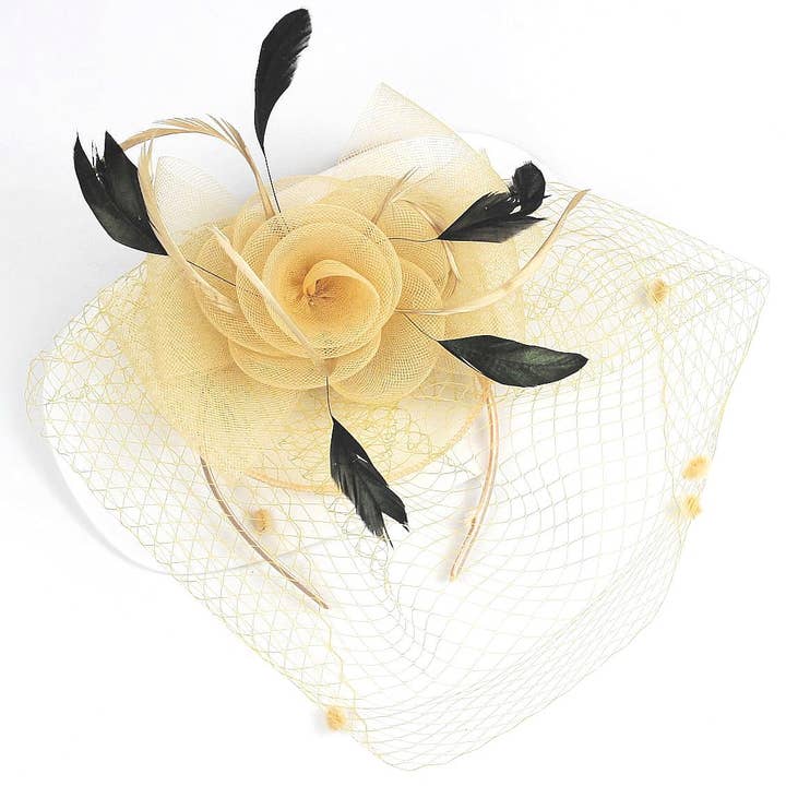 Diacly – wholesale Fascinator hat – Women's – Flower Mesh Flapper Fascinator s111