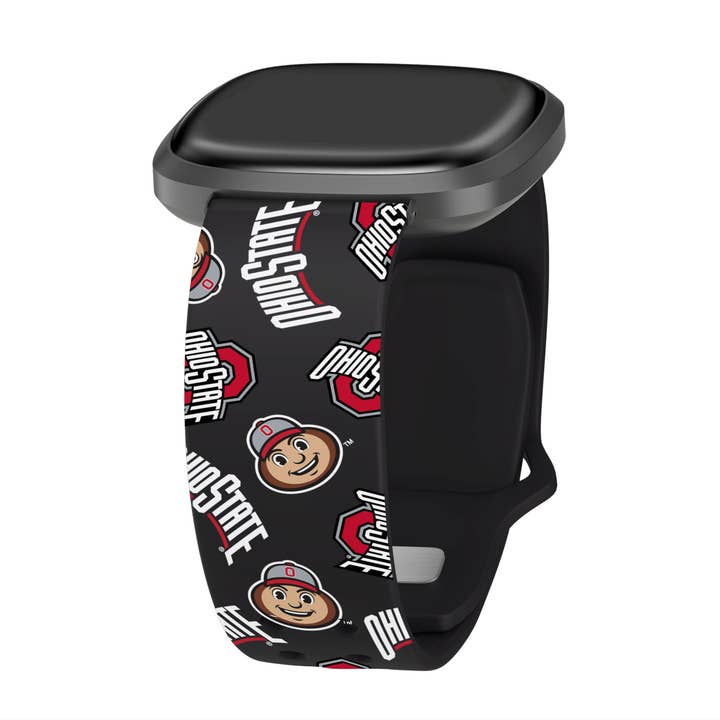 Cinturino Ohio State Buckeyes HD per Fitbit Versa 3 e Sense 1 per la vendita all'ingrosso da parte di Affinity Bands