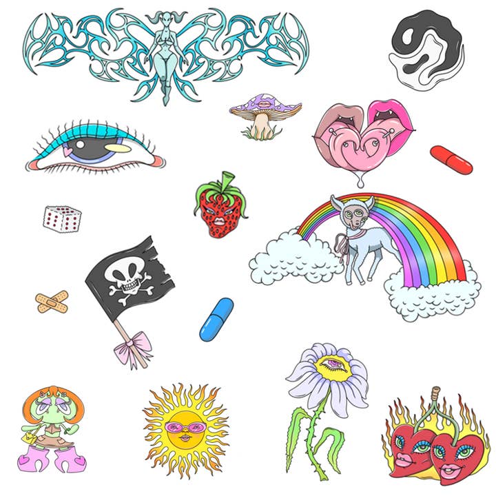 Tattoonie - Wholesale Temporary Tattoo - Tattoo Rave Pack (Pack of 1)