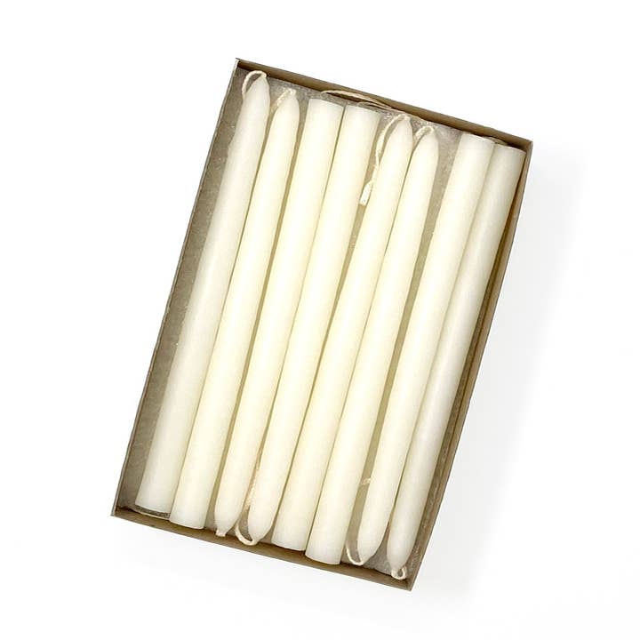 6" Unscented Hand Dipped Tiny Taper Candles - 39 Colors for wholesale by Mole Hollow Candles