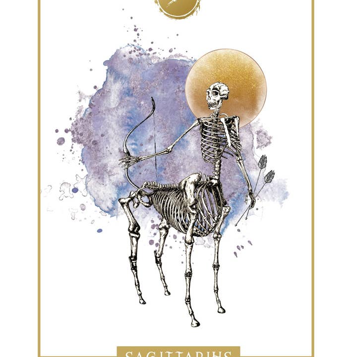 Heather Gerni Art & Design - Wholesale Postcard - ZODIAC POSTCARD - SAGITTARIUS1