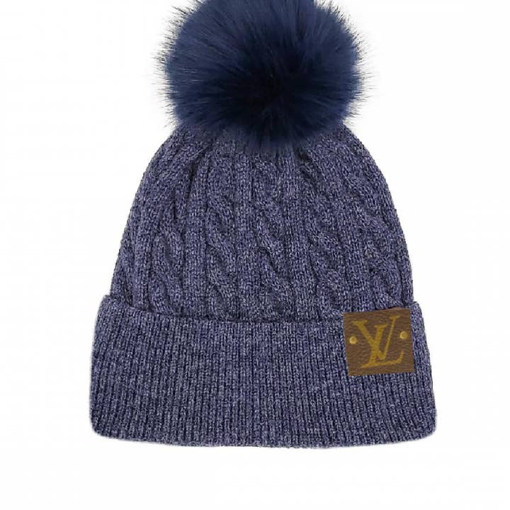 Embellish Your Life - Wholesale Beanie - Women's - Upcycled Cable Knit Pom Beanie3