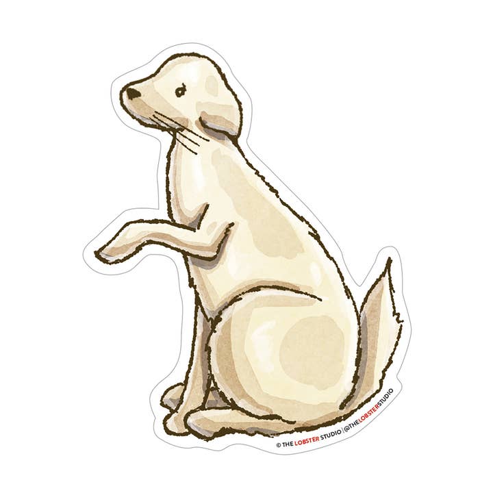 Phinn Handshake Vinyl Sticker for wholesale by The Lobster Studio