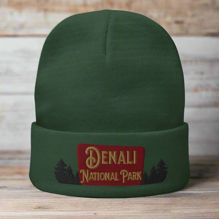 Gorro bordado con letrero del Parque Nacional Denali para venta al por mayor de Park Service Apparel