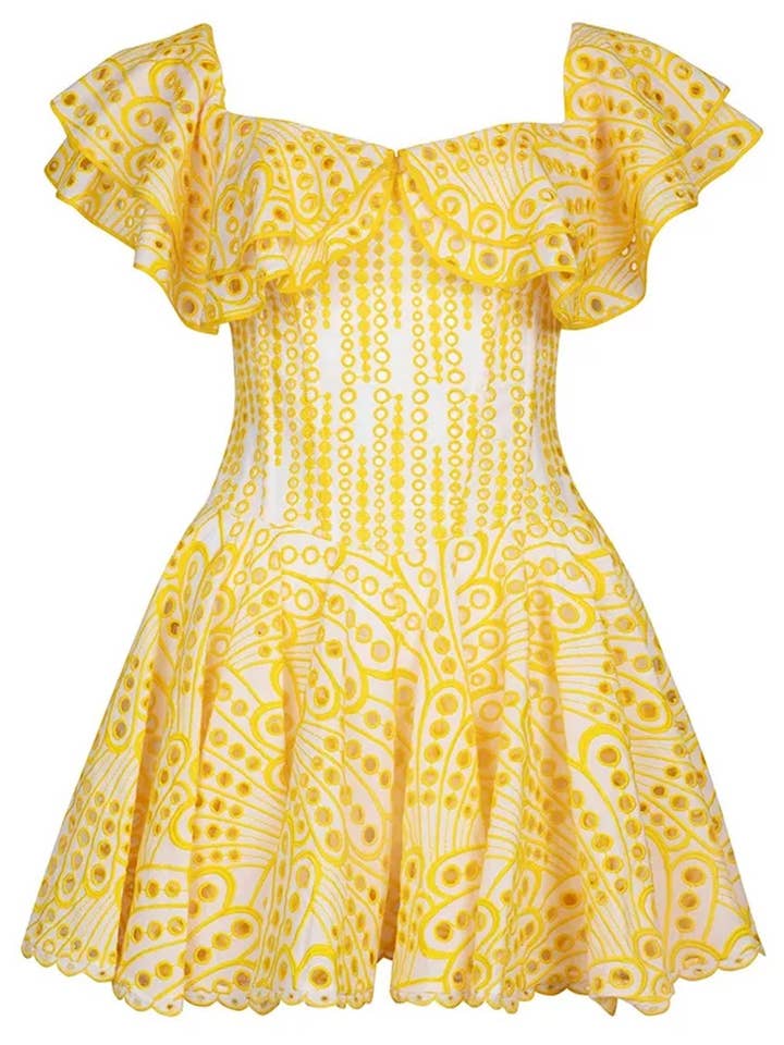 Broderie Anglaise Mini Dress for wholesale by shopUNIQUES.com