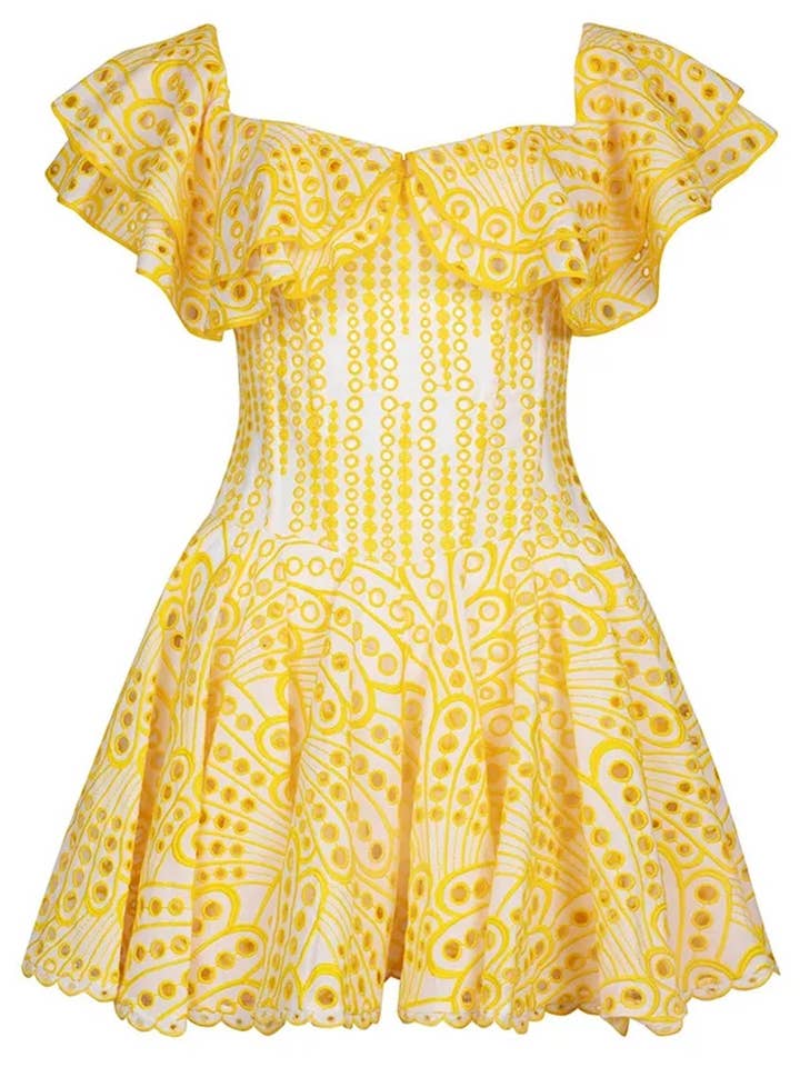 Broderie Anglaise Mini Dress for wholesale by shopUNIQUES.com