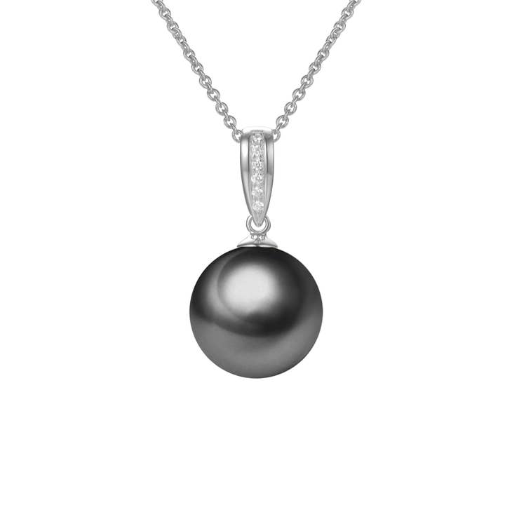 Timeless Pearl - Wholesale Pendant/Charm Necklace - G18k Classic Diamonds Pearl Pendant7