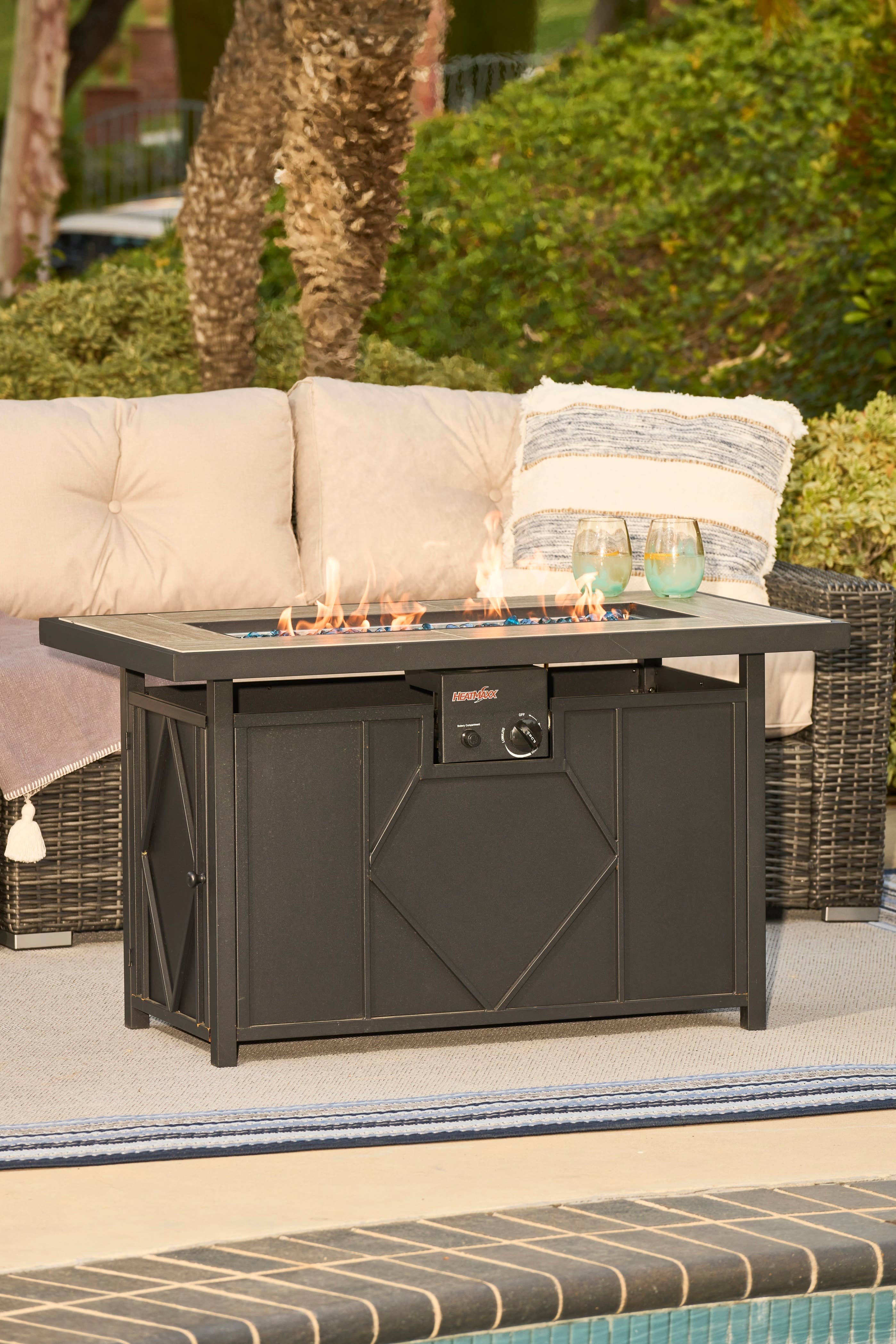 SHINERICH - Wholesale Fire Pit - Heatmaxx 60,000 BTU 42” Gas Fire Pit Table1