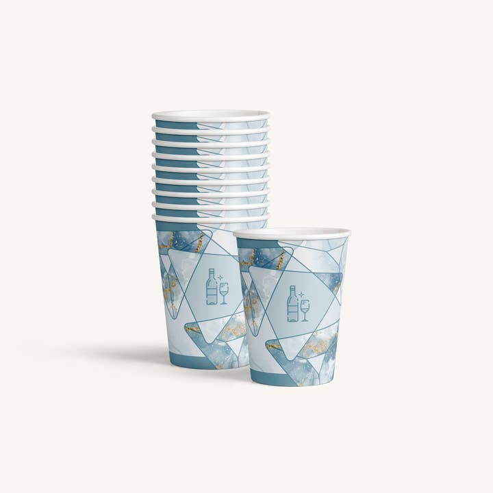 Ner Mitzvah - Wholesale Disposable Cup - Purim Classic Paper Cups - 9 oz. - 10 Pack0