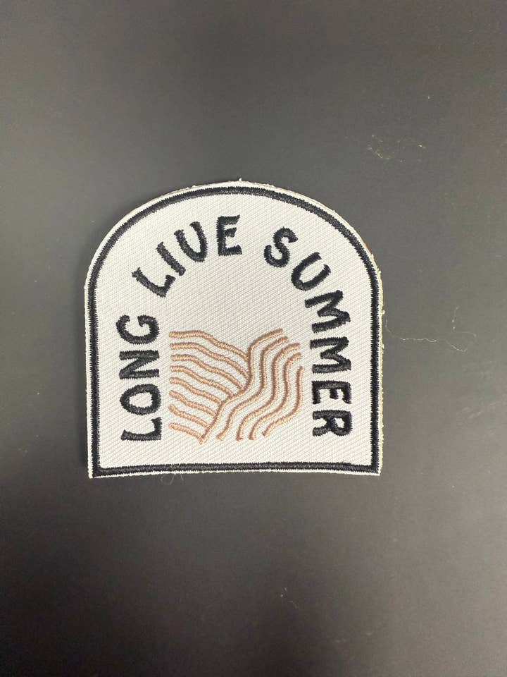 Long Live Summer Embroidered Patch for wholesale by Salt & Sand