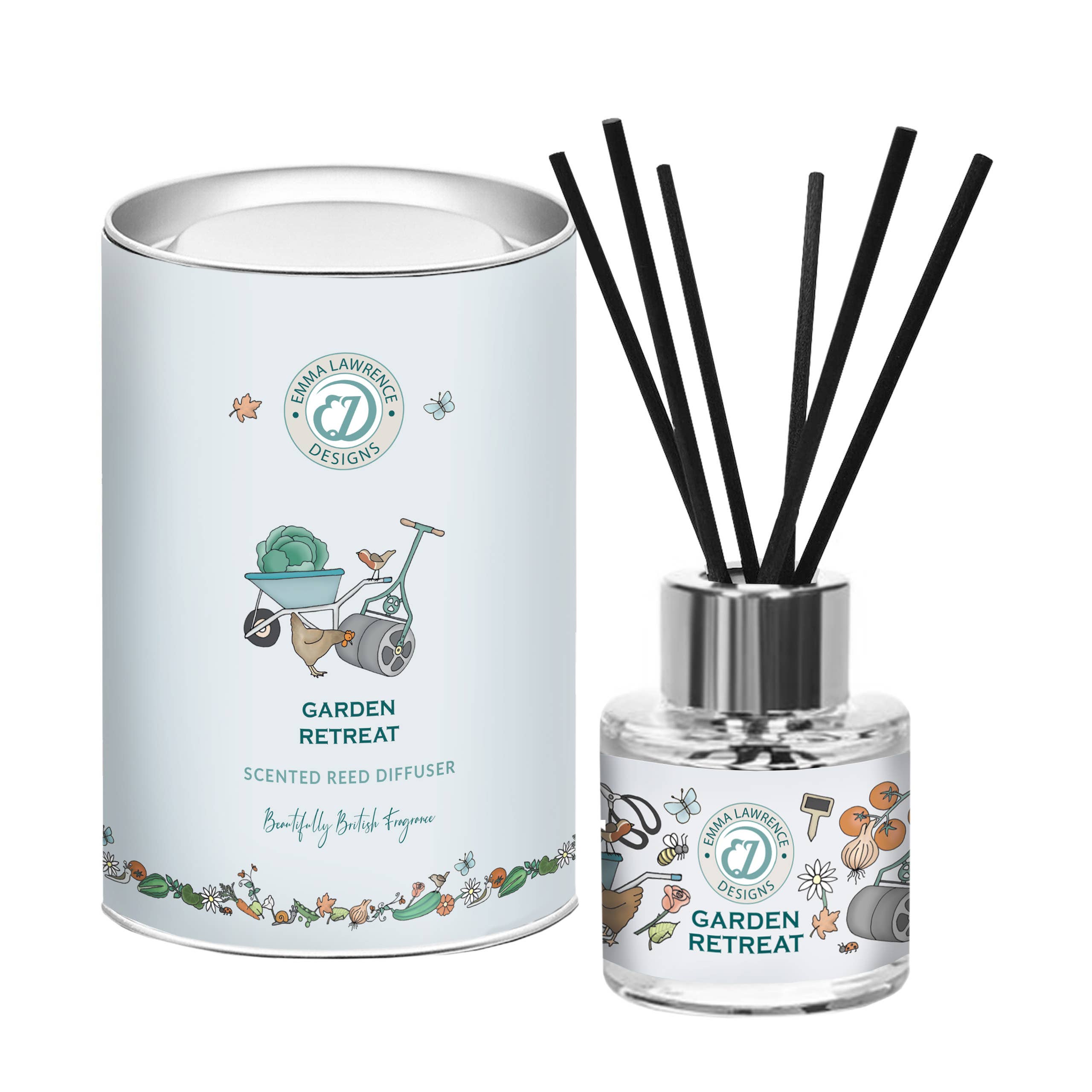 The Country Candle Co. - Wholesale Reed Diffuser - Emma Lawrence-Garden Retreat  50ml Reed Diffusers0