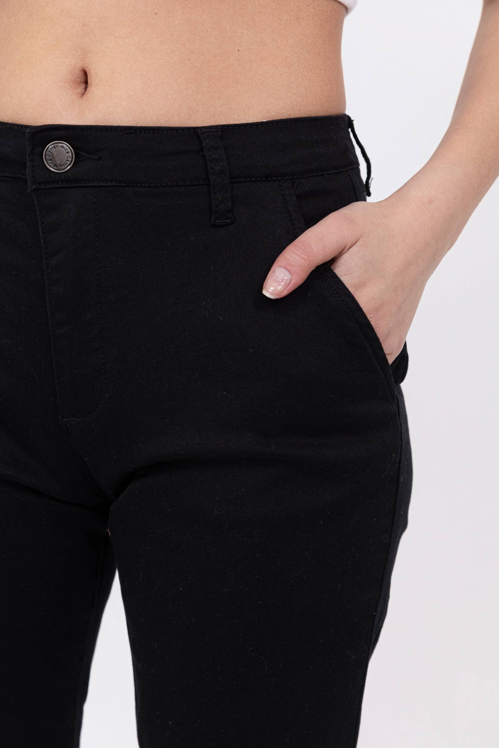 Nina Carter - Vente Pantalon – femme - Pantalon chino stretch taille haute confort Nina Carter J2505