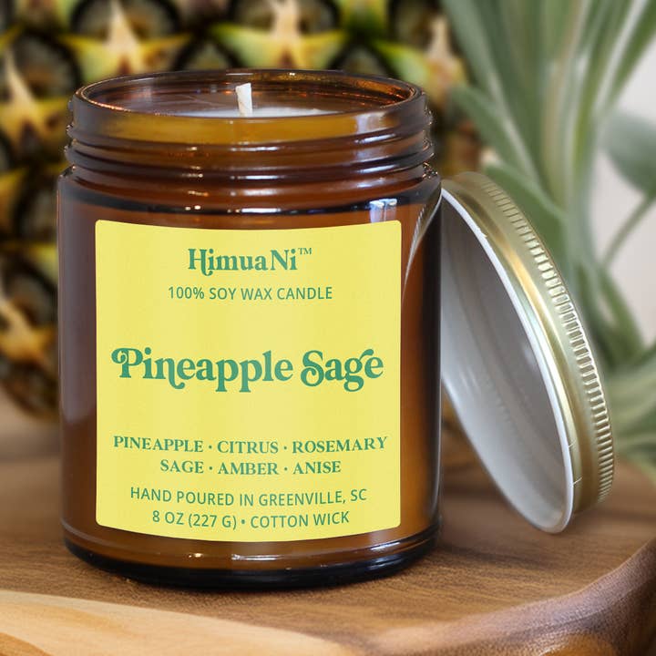 Salvia Ananas | Candela di Soia per la vendita all'ingrosso da parte di Himua Ni