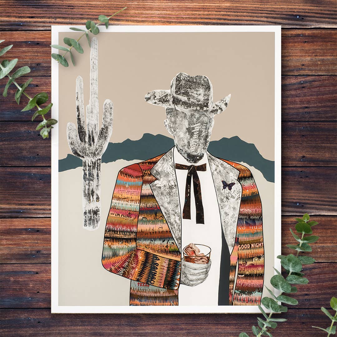 Dolan Geiman – Impressão artística por atacado – Impressão Artística | Arte Vintage de Parede de Cowboy | Acolchoado WRANGLER6