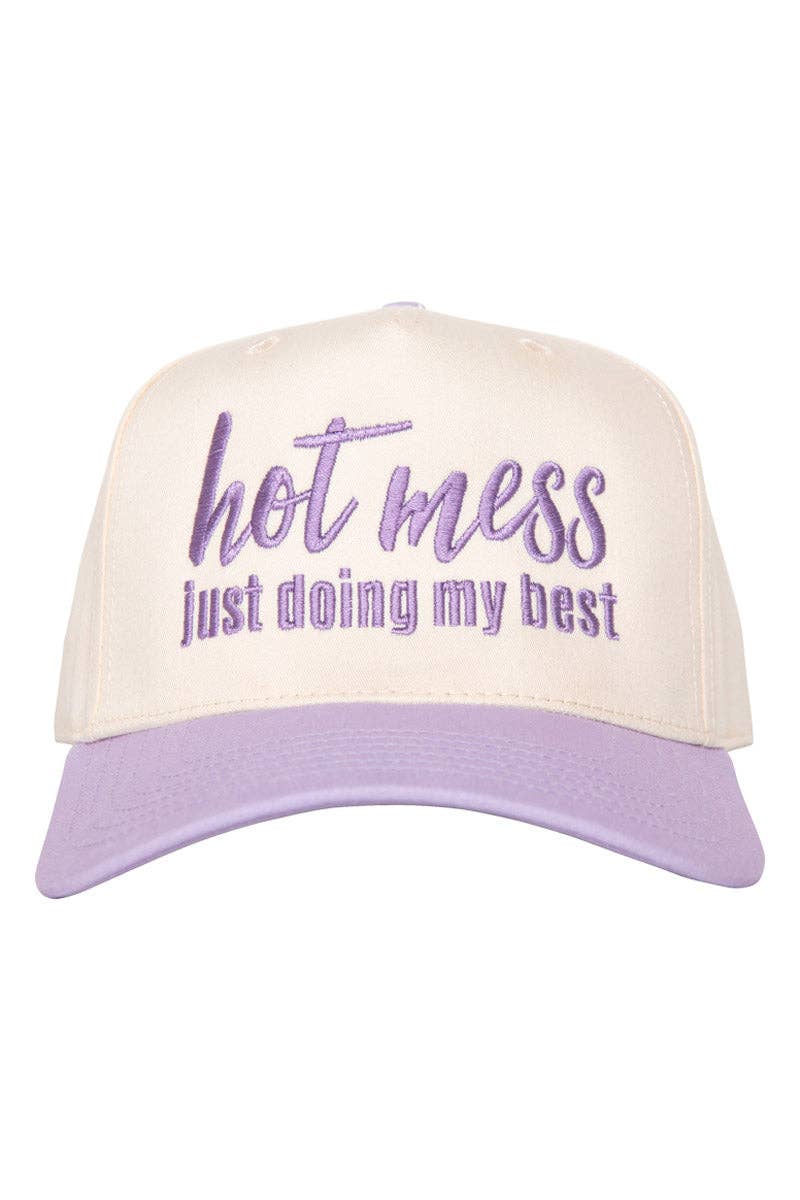 Katydid - Wholesale Trucker Hat - Women's - Hot Mess Just Doing My Best Two-Toned Vintage Hat7